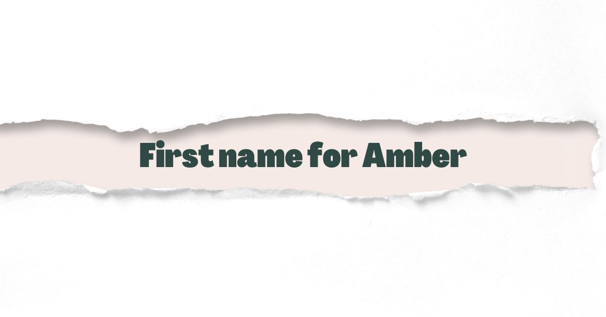 First name for Amber