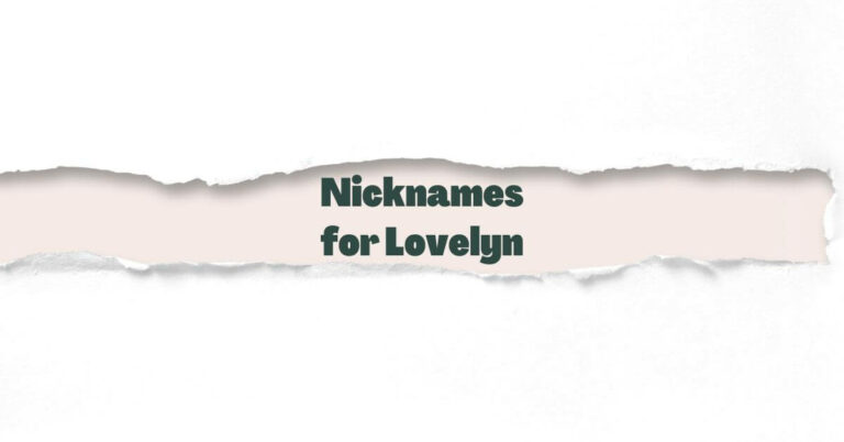 Nicknames for Lovelyn