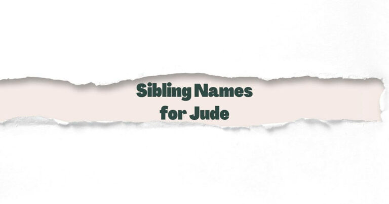 Sibling Names For Jude