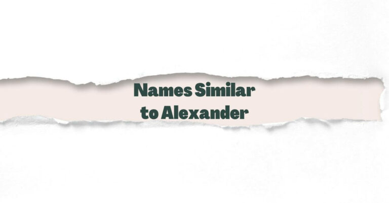 Names Similar to Alexander